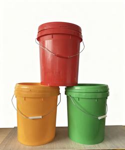 ถังพลาสติกเกรดอาหารขนาด 5 ลิตร-5 แกลลอน สำหรับล้างรถและทาสี พร้อมฝาและหูหิ้ว ผลิตตามสั่งจากโรงงาน - Product Image 3