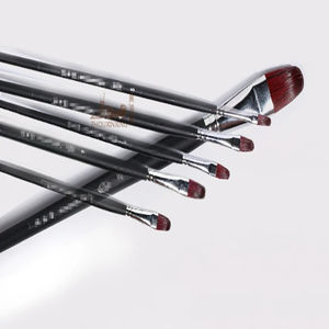 Ensemble de 6 pinceaux en poils de belette, manche en bois, forme de noisette, pour peinture à l'huile et aquarelle, en boîte, fournitures artistiques - Product Image 3