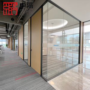Hiện đại đầy đủ chiều cao văn phòng phân vùng Lowe 12mm kính văn phòng phân vùng âm thanh rõ ràng kính văn phòng phân vùng - Product Image 6