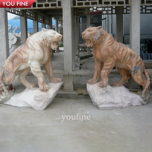 Estatua de Tigre de Piedra de Tamaño Real para Jardín Exterior en Venta - Product Image 5