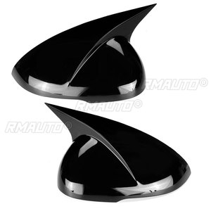 For KIA K5 Optima 2020 2021 2022 Car Parts Body Side <b>Door</b> Rearview <b>Mirror</b> Cover Sticker Trim ABS Carbon Fiber Style Black - Product Image 3