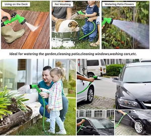 Expandable Garden 25ft to 150ft Flexible High-Pressure Watering Tube Gun for Use - Product Image 6