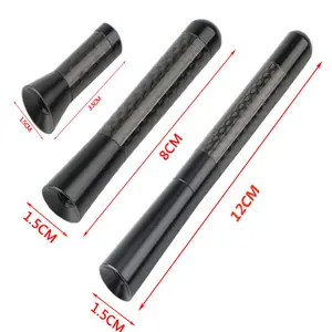 Car Antenna Signal Carbon Fiber Antenna Car Radio Aluminum Short Length Modification Decoration