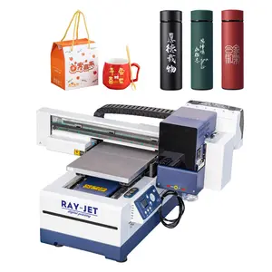 High quality A3 Uv flatbed Printer Machine With DX7 Heads For Glass Bottle Mug Phone Case digital printing