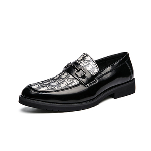 Zapatos de Vestir de Lujo para Hombre, de Diseño, de Cuero <span class=keywords><strong>Charol</strong></span>, con Punta Cerrada, Formales, de Negocios, Sin Cordones, de Moda para Fiestas, Tendencia de Primavera, con Suela de Goma - Product Image 1