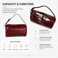 Sac en cuir de style français rétro pour femme, sac rigide texturé façon anguille, en cuir de vachette véritable, sac à main à poignée courte, mini-sac chic, Nouveauté 2026