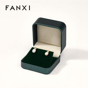 Caja de Regalo de Terciopelo para Pendientes de Lujo FANXI, Caja de Empaque para Joyería al por Mayor con Logotipo Personalizado - Product Image 2
