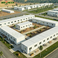 Maisons conteneurs pliables étanches Wecheer, faciles à assembler, préfabriquées pour bureau de chantier