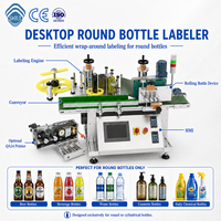Machine d'étiquetage automatique de bouteilles rondes de bureau SKILT pour étiquettes autocollantes