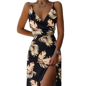 Nouvelle Robe Longue Décontractée et Élégante en Mousseline pour Femme avec Taille Naturelle, Imprimé Numérique et Tissu Tissé – Collection Été - Product Image 5