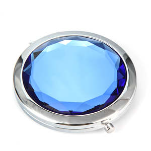 Crystal <b>Compact</b> <b>Mirror</b> Double-Sided High Definition Makeup <b>Mirror</b> Portable Travel Pocket <b>Mirror</b> - Product Image 4
