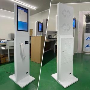 21.5-Inch Self-Service <strong>Ticket</strong> <strong>Kiosk</strong> With QR Code Reader And Payment Function For Hospitals Banks Amusement Parks Queues - Product Image 3