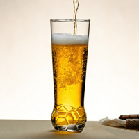 Verre à football transparent pour regarder les matchs et les fêtes avec une bière ou une soda ou du vin