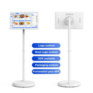 24 "ป้ายดิจิตอลอัจฉริยะแบบพกพาหน้าจอสัมผัส RK3588S2แอนดรอยด์13 8 + 128GB FHD พร้อมขาตั้งสำหรับเมนูร้านอาหารใช้งานทางธุรกิจ - Product Image 1