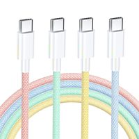 Kabel Data Tipe C ke USB C, Bersertifikasi BSCI Factory CE ROHS, Harga Murah, Kualitas Bagus, Bahan Baru, Pengisian Cepat 100W