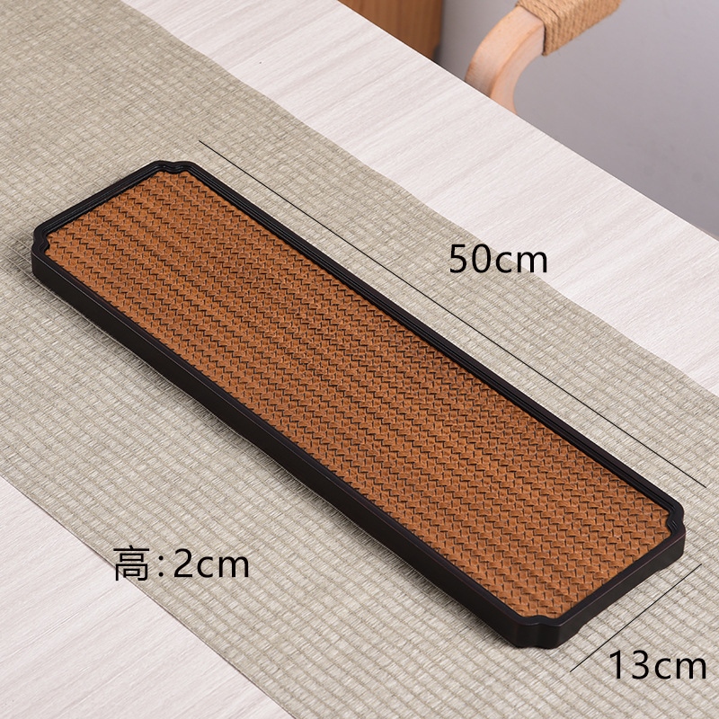 Mat-patterned plate - rectangular - 50*13*1.7
