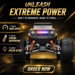 <span class=keywords><strong>Voiture</strong></span> RC 4x4 à grande vitesse à l'échelle 1:20, 40 km/h, moteur à balais, télécommande 2,4 GHz, camion tout-terrain, éclairage LED, étanche - Product Image 6