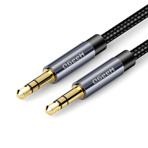 Cable AUX QGEEM para Auto, Cable de Audio Estéreo Macho a Macho para <span class=keywords><strong>iPhone</strong></span>, Conector de 3.5mm a 3.5mm, Cable AUX para Auto para Auriculares, Altavoces <span class=keywords><strong>Beats</strong></span> - Product Image 1
