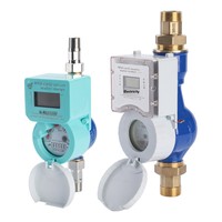 Compteur d'eau intelligent prépayé personnalisé en usine, technologie de carte RFID/IC, usage résidentiel et industriel, DN15, débit de 0,05 m³/h