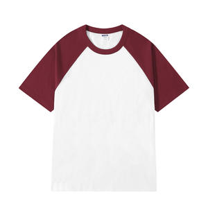 Camiseta de Béisbol de Algodón <span class=keywords><strong>para</strong></span> Hombre con Logotipo Personalizado, Bordado, Estampado en Caliente, Manga Corta, Cuello Redondo, Estilo Casual, Raglán - Product Image 2