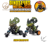 2025 nouveau Design en plastique t-rex moto jouet inertiel Animal véhicule jouet pour garçons enfants voiture modèle camion jouet
