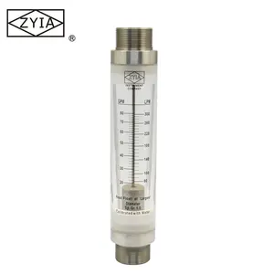 LZM-50G Hot Sales Acrylic Glass Tube Water Liquid Flow Meter Metal Clamp On Rotameter