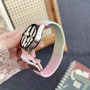 Nouveau bracelet de montre CHARM pour femme, compatible avec la série GT, bracelet en tissu tressé dégradé avec boucle magnétique, Watch4/3, série <span class=keywords><strong>Honor</strong></span> - Product Image 2