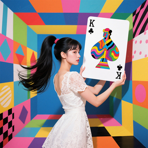 Manches Colorées Cartoon Index Pokémon Trade Blanc Grandes Cartes À Jouer - Product Image 3