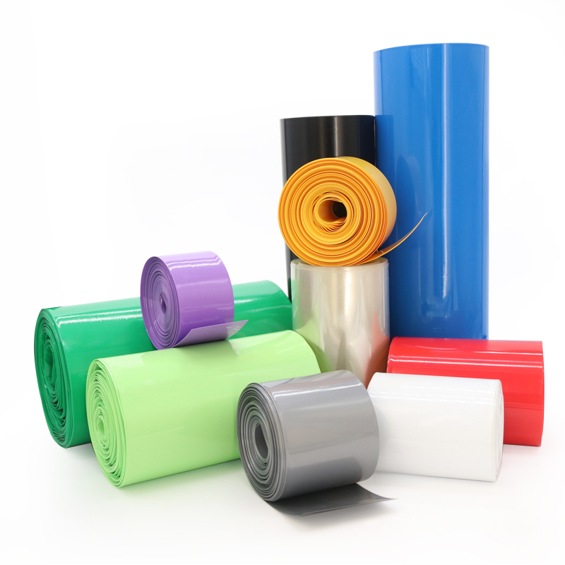 Термоусадочная трубка из ПВХ для аккумуляторов Lipo, изолированная защитная крышка корпуса, плоская упаковка, цветная, большого размера, 18650/14500 футов