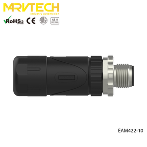 מחבר מסוף M12 באורך מותאם אישית, קוד PG11, נחושת, עמיד למים, 4/5/<span class=keywords><strong>8</strong></span> פינים, זכר, הרכבה בשטח, ניתן לחיבור חוט - Product Image 3