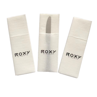 Serviettes de luxe Pochette à couverts imprimée avec logo Serviettes de restaurant Airlaid