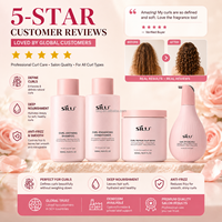 Kit de soin des boucles SILU Private Label 4 en 1, shampoing et après-shampoing hydratant anti-frisottis pour cheveux bouclés