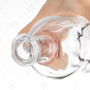 Bouteille <span class=keywords><strong>de</strong></span> spiritueux vide personnalisée <span class=keywords><strong>de</strong></span> luxe en verre clair avec bouchon en liège pour whisky, vodka, rhum, <span class=keywords><strong>gin</strong></span> - Product Image 2