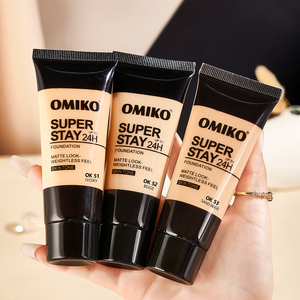 OMIKO Wasserfeste Flüssig-Foundation, wischfestes <span class=keywords><strong>Make</strong></span>-<span class=keywords><strong>up</strong></span>, Foundation mit Öl-Kontrolle, Concealer, pflegende 24-Stunden-Foundation - Product Image 1
