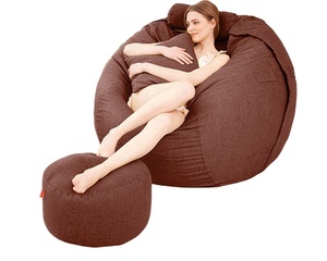 <span class=keywords><strong>Sofa</strong></span> Sack - Sillón Puff Ultra Suave - Sillón Puff de Espuma Viscoelástica con Funda de Microfibra - Mueble <span class=keywords><strong>Relleno</strong></span> de Espuma - Product Image 1