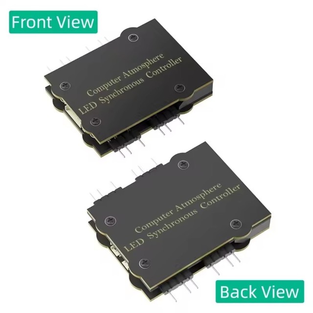 MultiPorts ARGB Lighting Hub 4Port 5V 3PIN ARGB Fan LED Controller with USB2.0 9Pin Cable for Desktop PC ARGB Controller