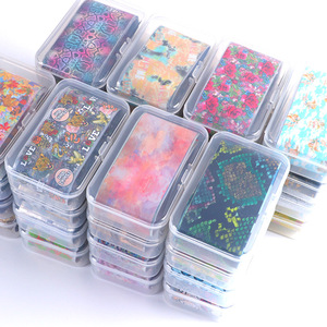 Nuevo Estilo, 4X50cm, 10 Piezas/Caja, Decoración de Uñas DIY, Transferencia de Flores, Mariposas, Adhesivos Holográficos para Uñas - Product Image 2
