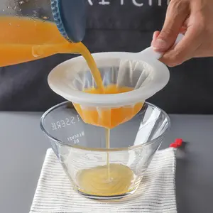 Household food grade high-density soybean milk filter screen baby juice kitchen sieve residue strainer
