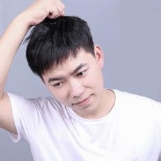 Perruque de cheveux humains facile à enlever pour hommes Style de cheveux élégant - Product Image 1