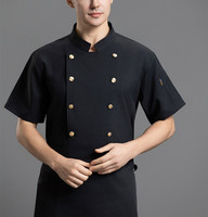 Haute qualité Chef manteau Chef veste Chef chemise hauts hôtel Restaurant café boulangerie travail uniforme chemise pour unisexe
