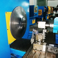 Máquina giratoria de metal automática, ventilador de cubierta de acero inoxidable de alta eficiencia, entrada de aire, control numérico, cnc