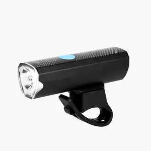 IPX5 Waterproof 300 Lumen USB Aluminum Bicycle Headlight White LED Front Light With Battery Power For Cycling Handlebar Mounting