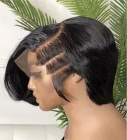 20% Off Short Bob Straight Human Wigs Brazilian Virgin Hair 13x4 Lace Front Pixie Cut Wig Cheap Human Hair Wig For Black Women