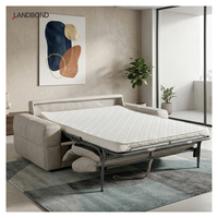 Lit d'appoint stable et moderne en tissu, convertible, pliable, pour salon, hôtel, meubles double usage, canapé-lit pliant