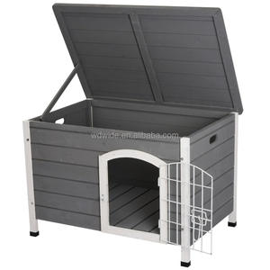 Çin fabrika Modern ucuz ahşap büyük açık köpek kulübesi tasarım kapalı köpek için - Product Image 1