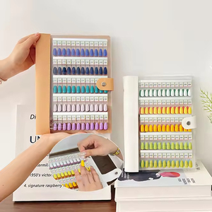 Livre d'affichage portable pour vernis gel magnétique 240 couleurs, tableau de nuancier d'ongles, album de rangement pour manucure à échange rapide - Product Image 1