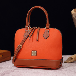 Sac à main bandoulière rétro européen et américain en cuir grainé litchi, avec fermeture éclair, pour femme, usage quotidien - Product Image 2