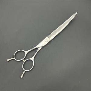 Tijeras de Peluquería Canina para Zurdos, 7 Pulgadas, Curvas, de Acero Inoxidable, para Cortar el Pelo de Perros - Product Image 2