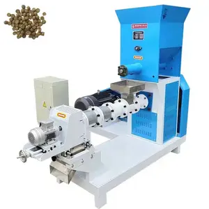 Dry Cat Food Pet Animal Food Machinery Sinking Floating Fish Feed Pellet Processing Line Wet Dog Food Making Extruder Machine