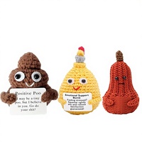 Vente en gros de poupées amigurumi au crochet faites à la main, mignonnes et amusantes, en forme d'animaux et de plantes, pour le soutien émotionnel, jouets et ornements en pot